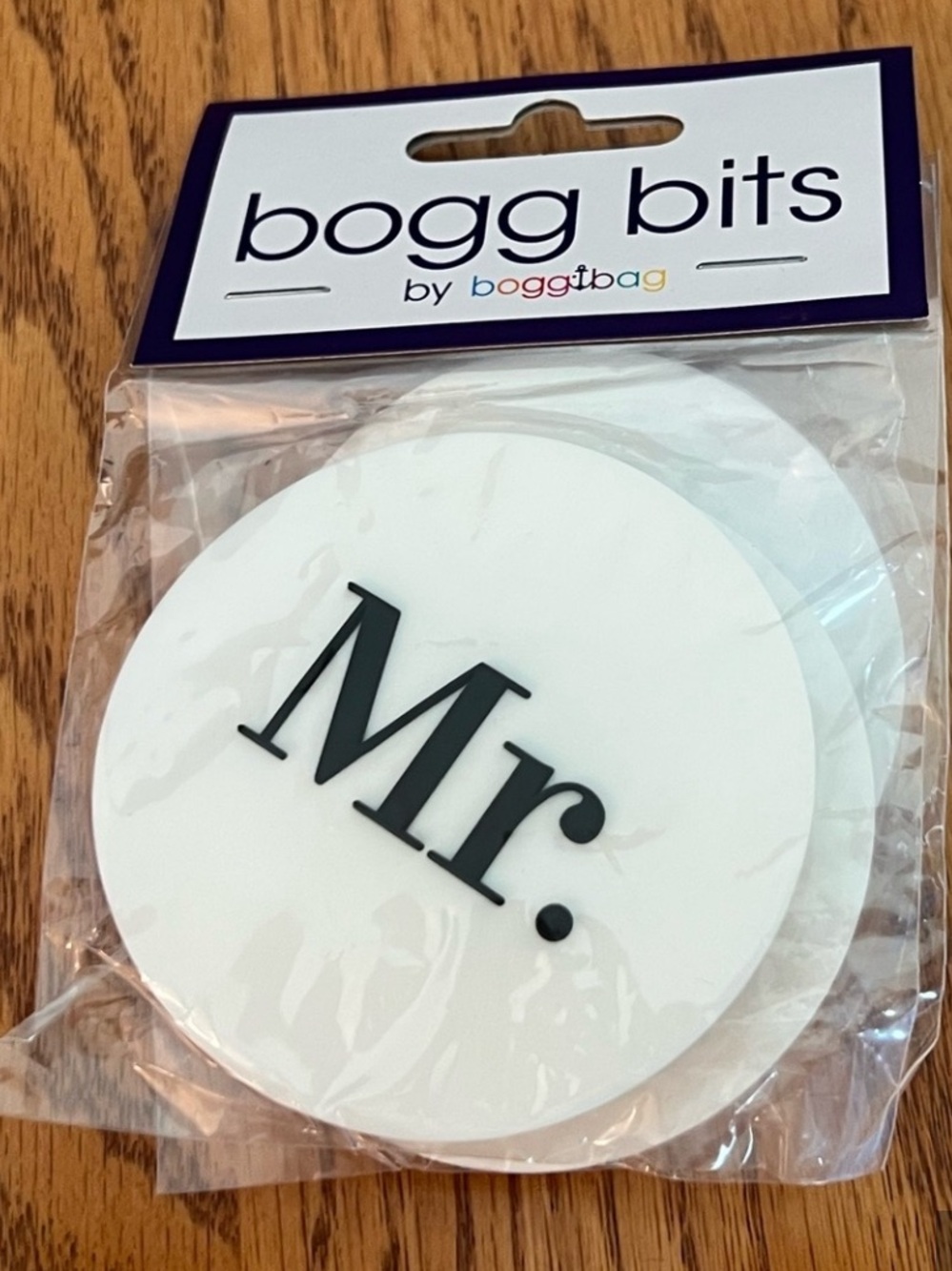 BOGG BAG BIT Mr. & Mrs. NEW 3 Separate Buttons for Your Bag